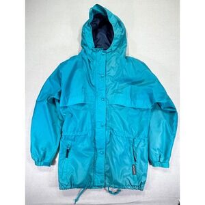 HELLY HANSEN Men's Medium Hoodie Rain Jacket Outdoor Weather Wear Packable